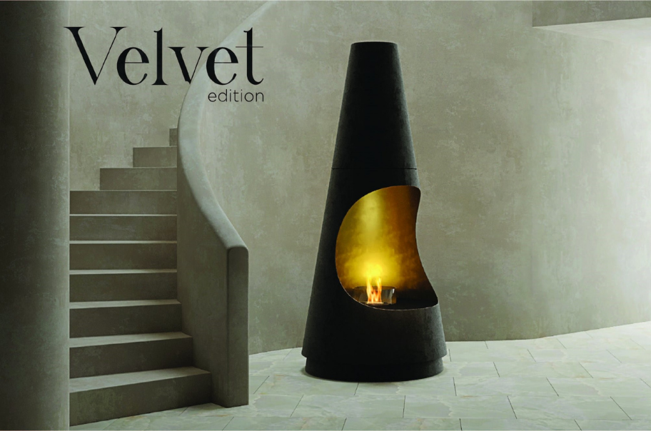 World’s first: Glammfire presents the first-ever velvet fireplace
