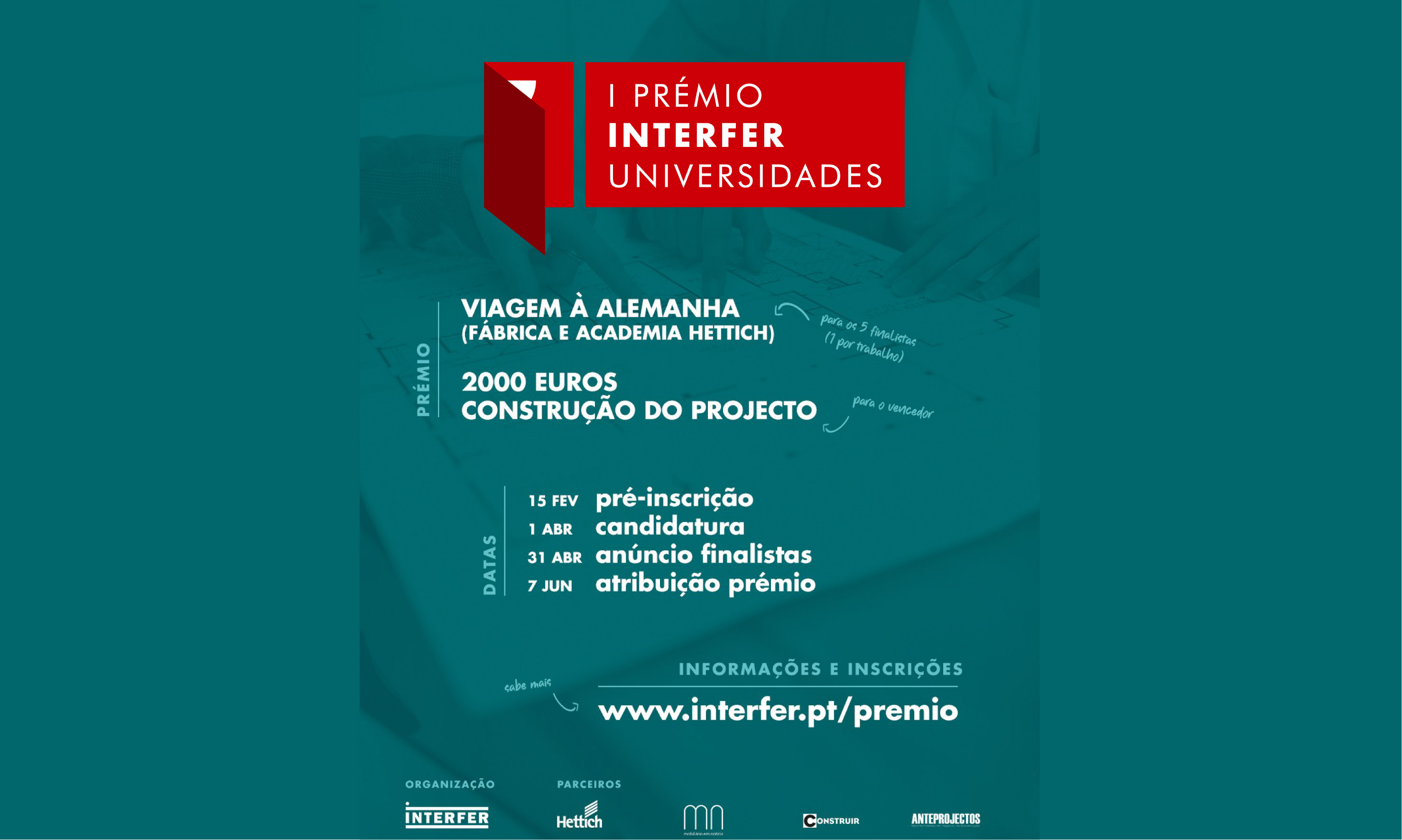 Interfer lança 1ª Edição de Prémio de Design e Arquitetura para Estudantes Universitários