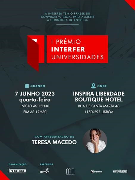 Cerimónia de atribuição do I Prémio Interfer Universidades