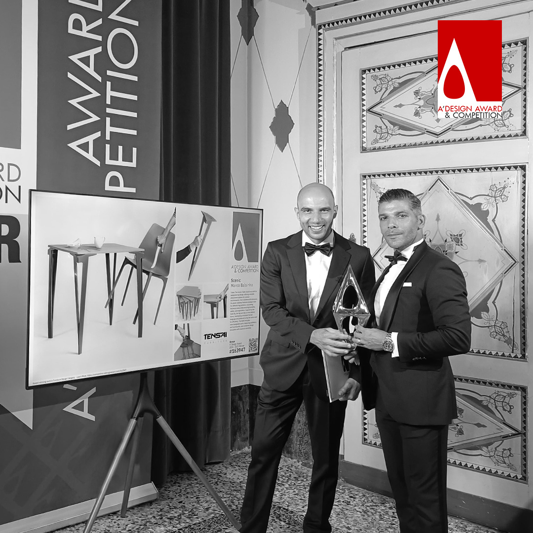 Tensai Furniture conquista Bronze no A’ Design Award com a Mesa Scenic