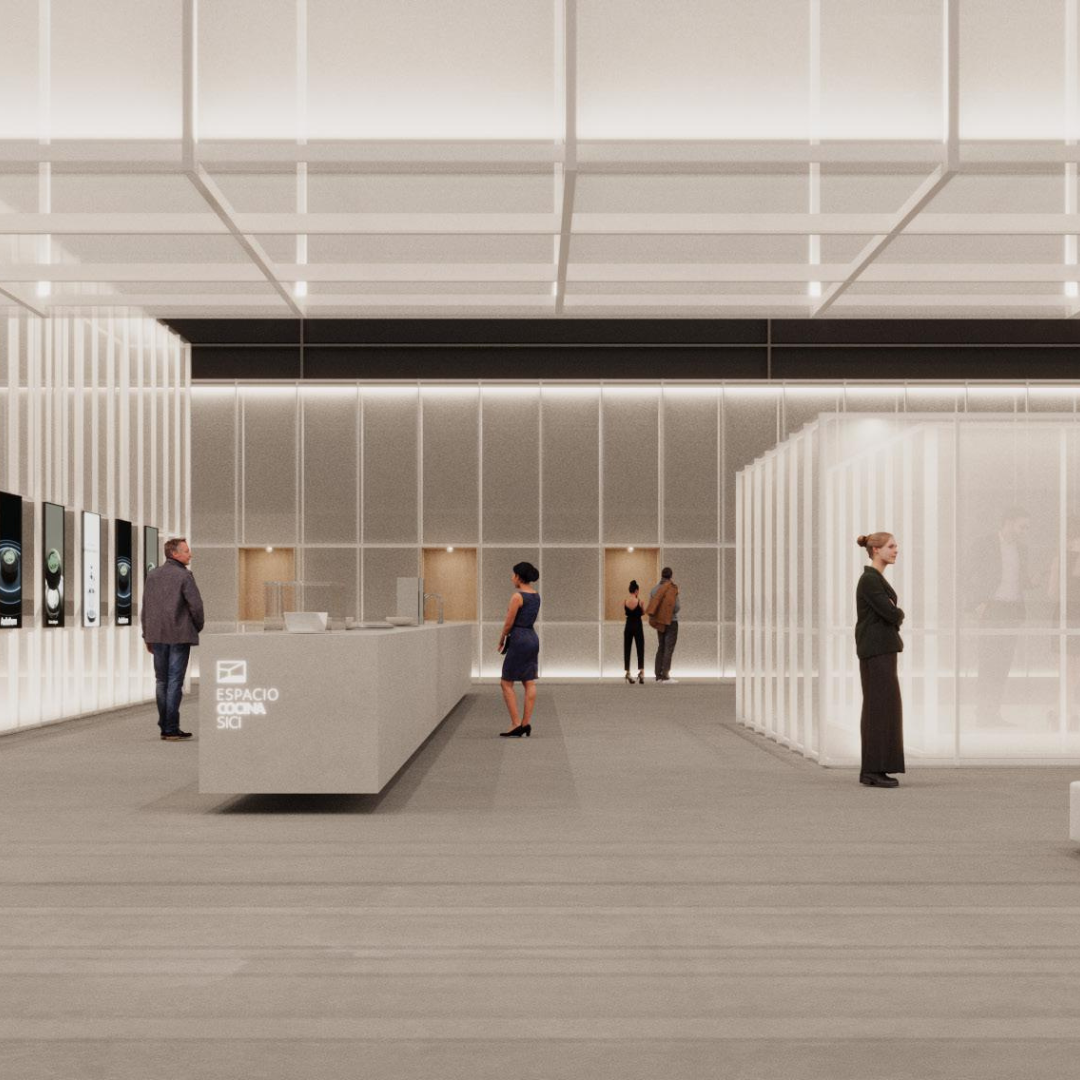 Francesc Rifé creates a translucent architecture for the innovative ‘AMC Kitchen Lab’ space at Espacio Cocina SICI 2026