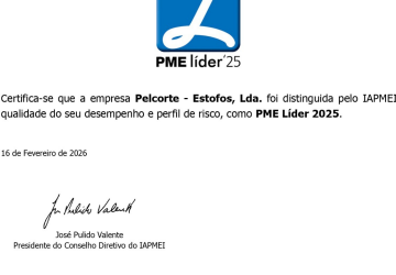 Pelcorte conquista Estatuto PME Líder pela quarta vez Pelcorte conquista Estatuto PME Líder pela quarta vez