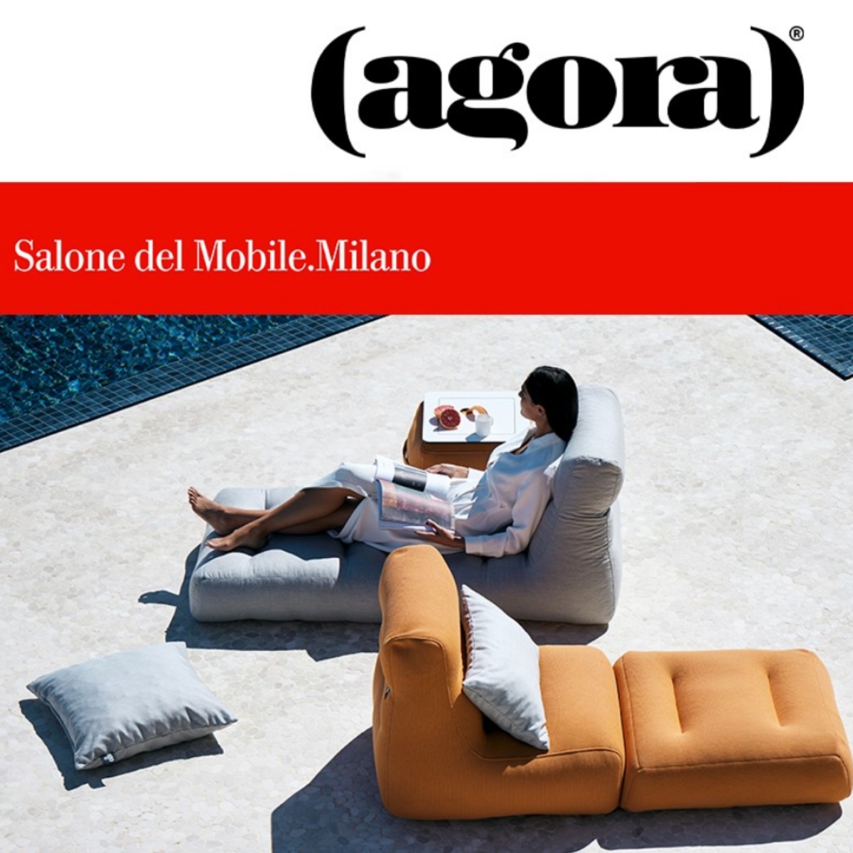 Agora apresenta inovação em tecidos outdoor no Salone del Mobile 2026